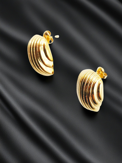 Серьги-гвоздики Ракушка