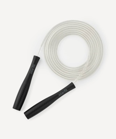 Скакалка RP-501 ПВХ, с пластиковыми ручками, 3 м, черный