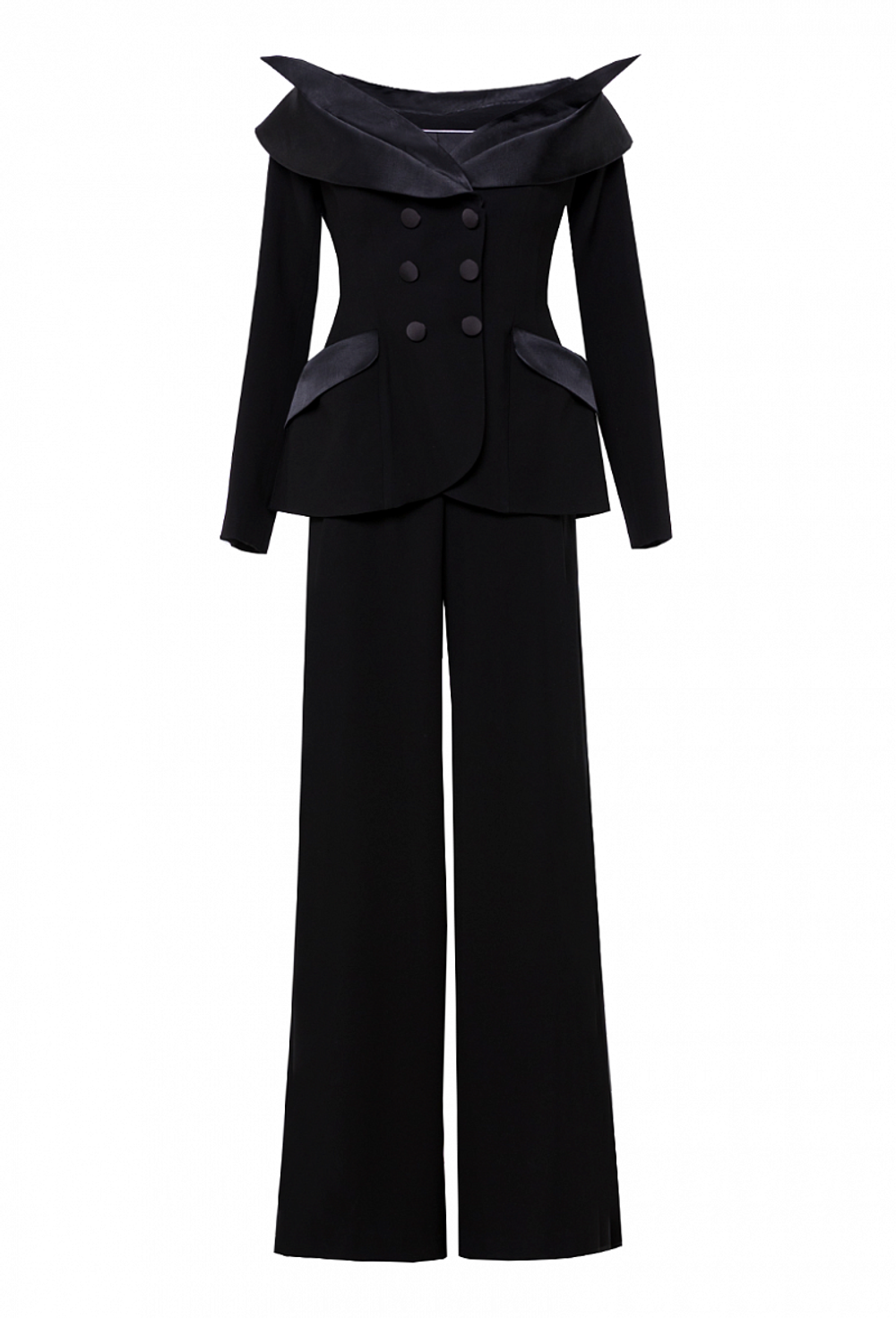 Костюм брючный черный 22-02-22 SS