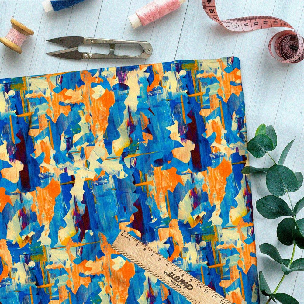 Ткань дюспо «королевский балет» клод моне