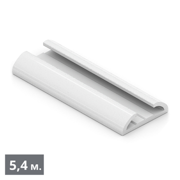 СТАНДАРТ Направляющая для распашной двери (5,40 м) белый глянец (RAL) (AS0044) Aristo