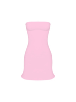 pink bandeau dress