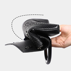 Женская сумка черная через плечо из мягкой искусственной кожи