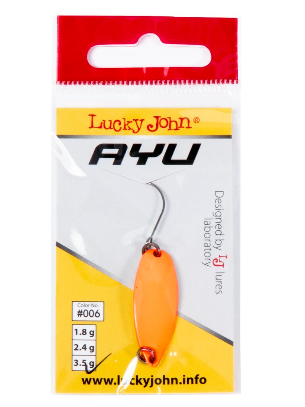 Блесна колеб. Lucky John TR AYU длин.31мм/03.5г 006