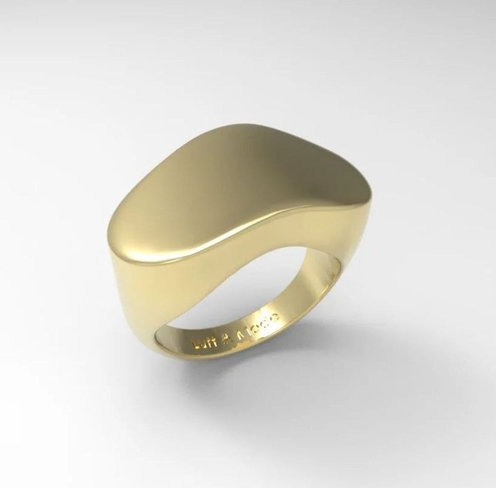 Кольцо Mirrors kv-1-001, позолота