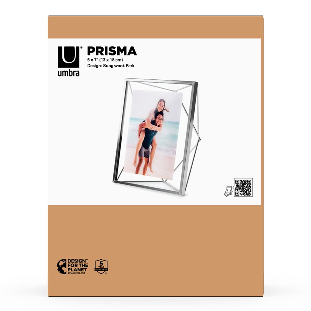 Фоторамка Prisma, 13х18, хром