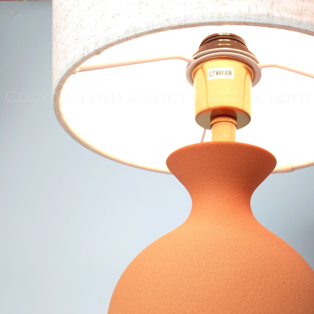 Настольная лампа Cloyd GARGANTUA-B T1 / выс. 59 см- красно-коричн. керамика (арт.30145)