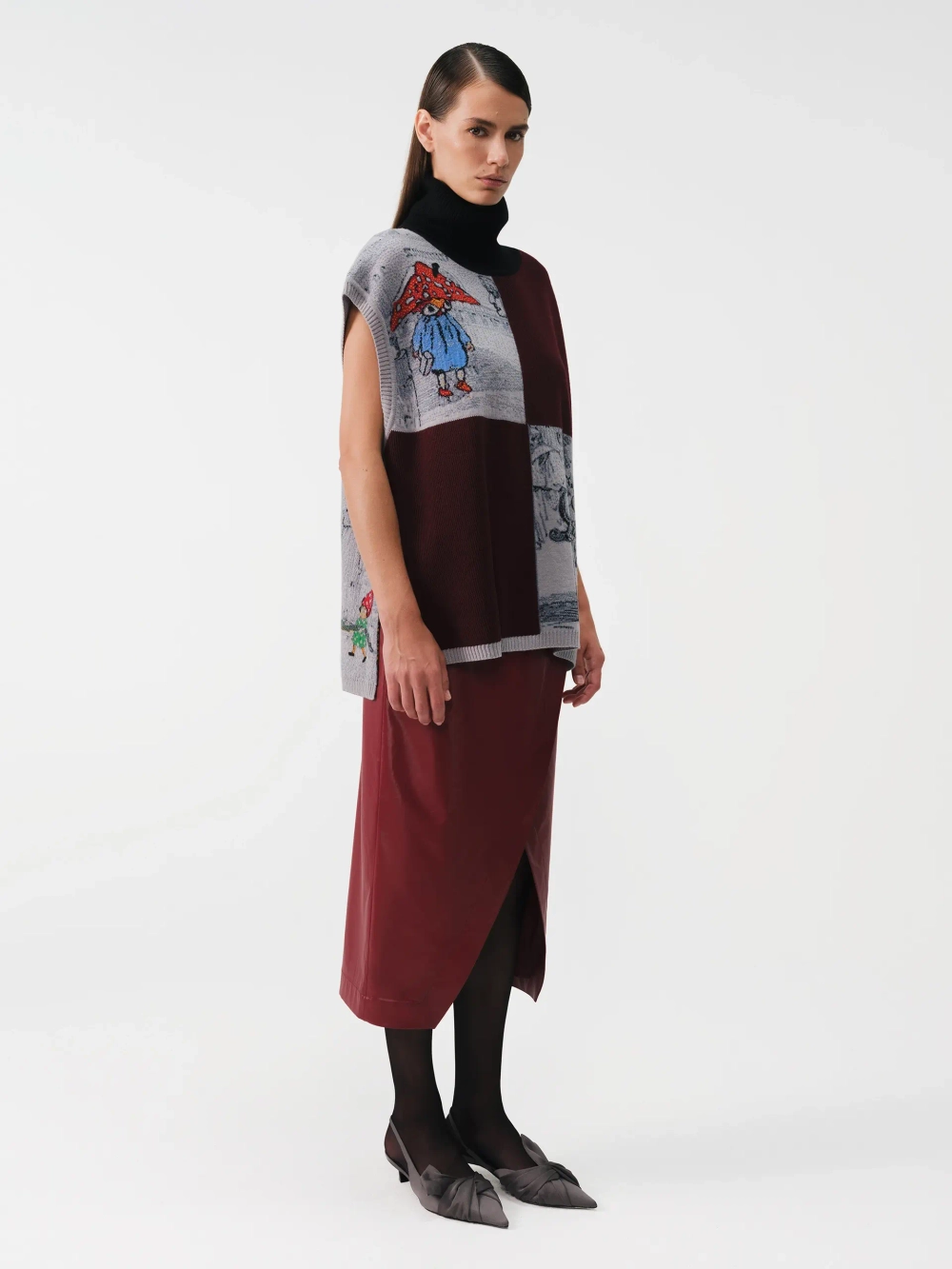 Жилет принтованный OLA OLA