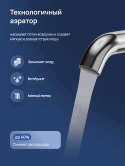 Смеситель для раковины STWORKI Стокгольм S36020CR хром