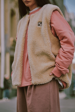 Raglan Sweatshirt LOGO Coral Haze