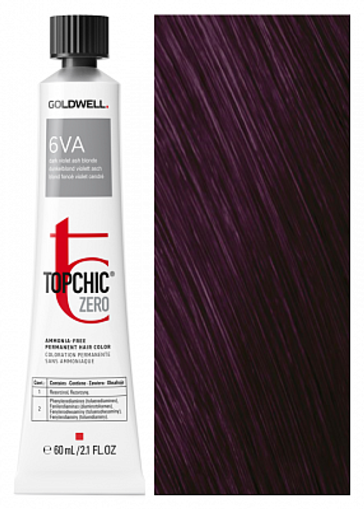 Goldwell Topchic Zero 6VA темный фиолетовый пепельный блонд 60 мл