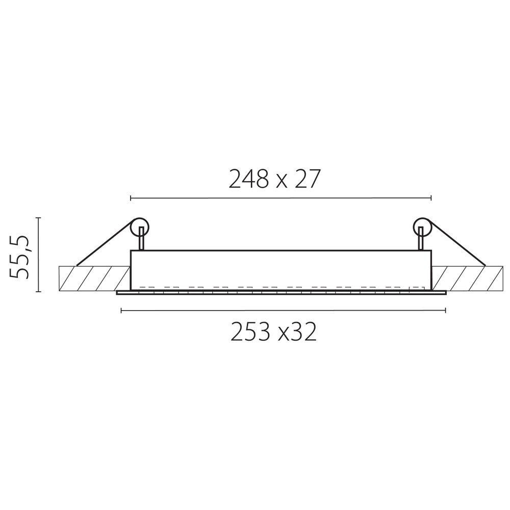 080346 Светильник GUARDA 18W 1150LM 26G БЕЛЫЙ МАТОВЫЙ/ЧЕРНЫЙ 4000K