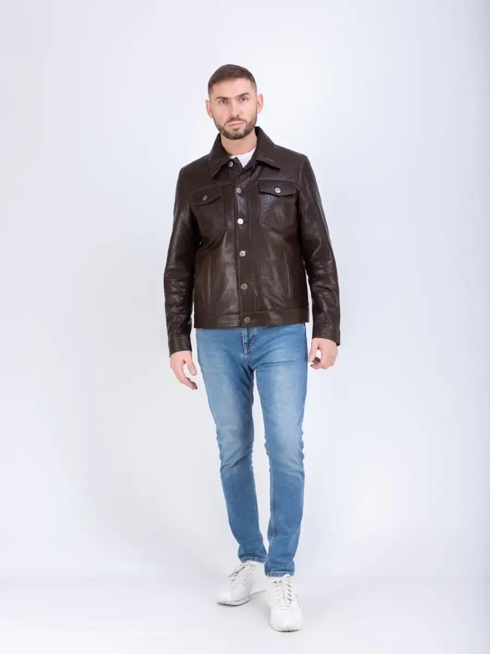 Куртка мужская из натуральной кожи