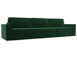 Диван прямой Куба лонг, Зеленый, Велюр, 116865