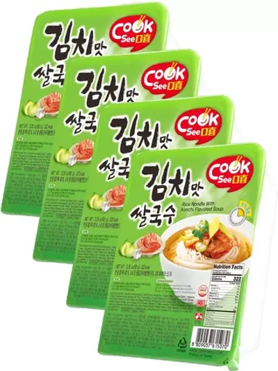 Рисовая лапша со вкусом Кимчи 92 г * 4 шт