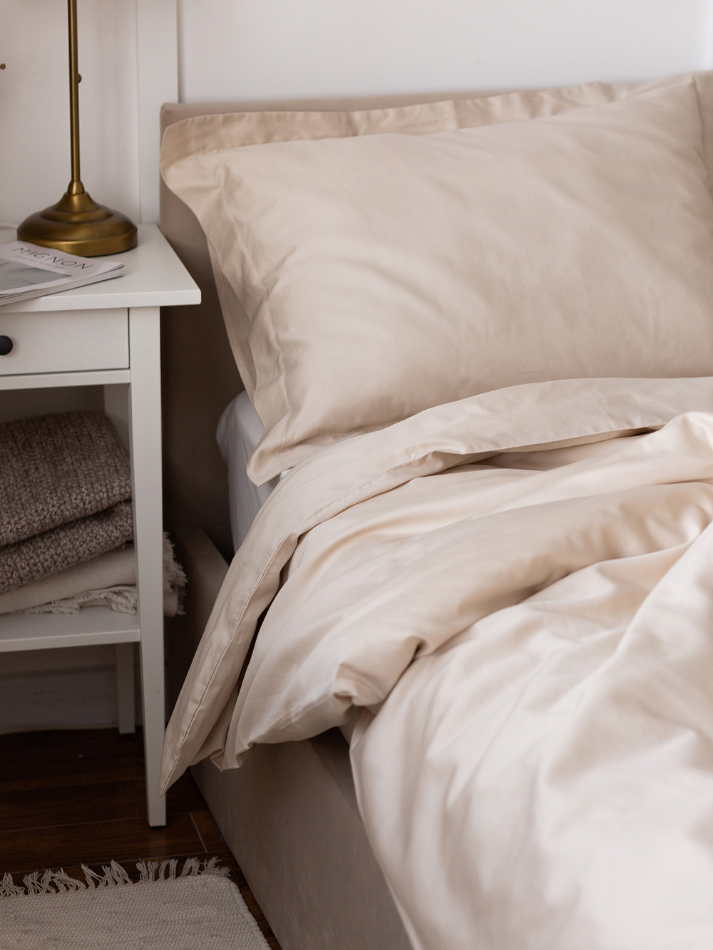 постельное белье бежевое 150 200 купить