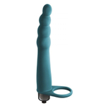 Зеленая вибронасадка 16,5см для двойного проникновения Lola Games Pure Passion Bramble Green 1201-03lola