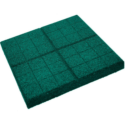 Резиновая плитка «Сетка» 350х350x30 мм Зеленая