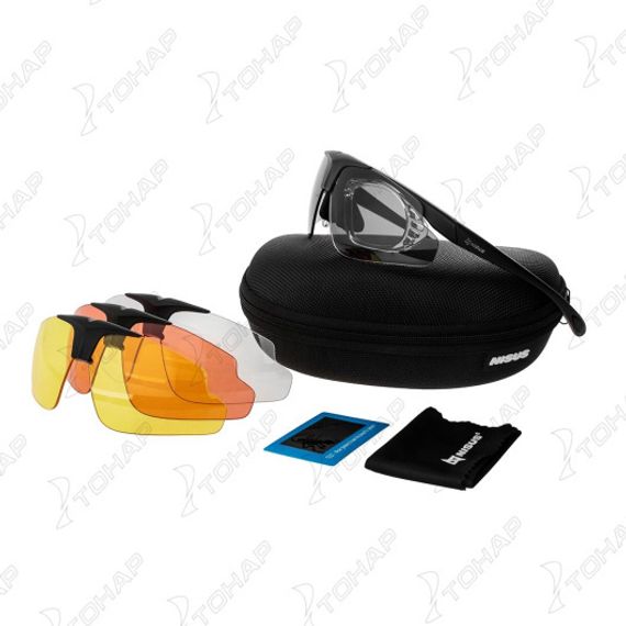 Очки солнцезащитные в жест.чехле (4 сменные линцы) (N-OP-LZ0030-4) Nisus