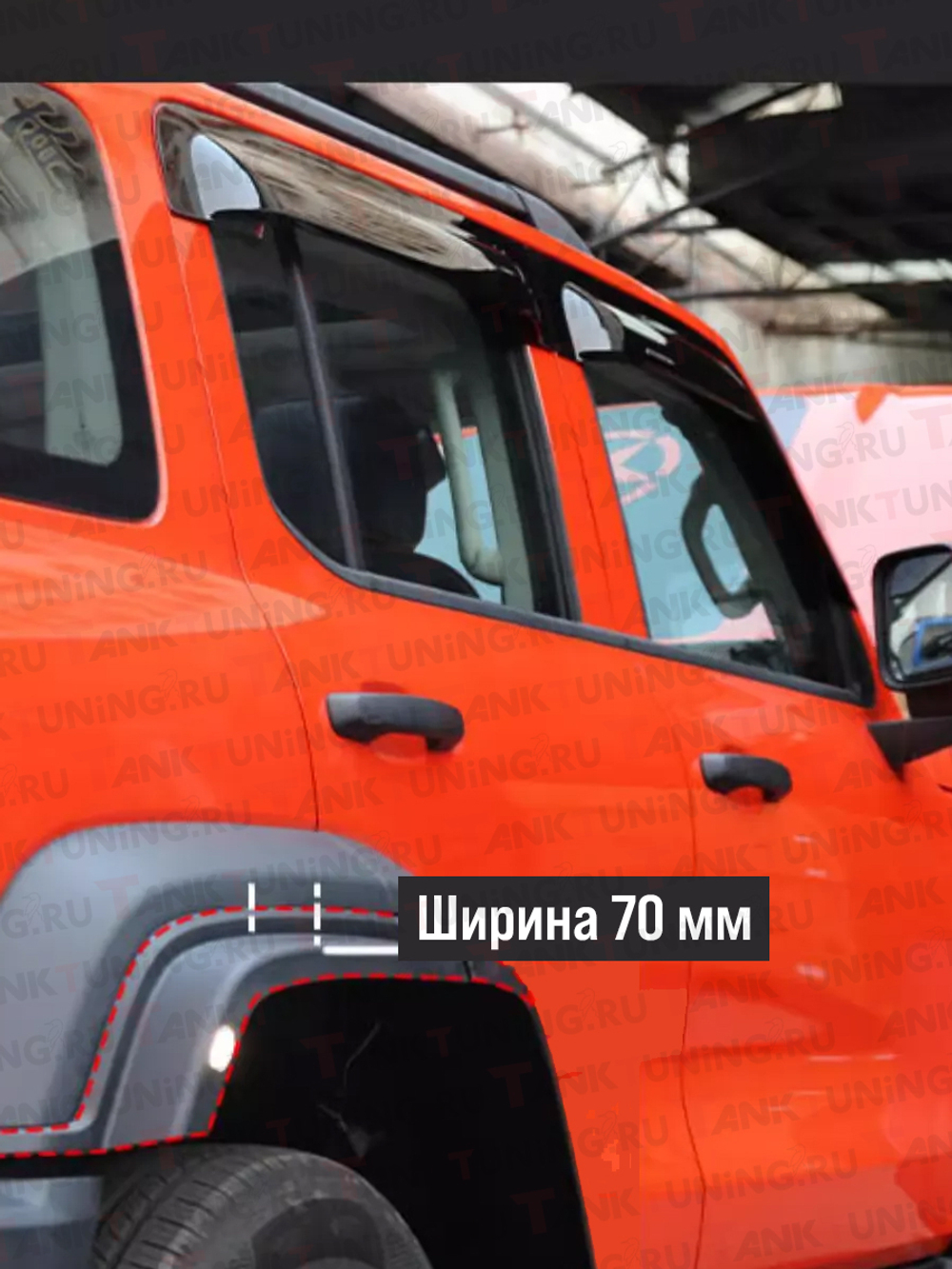 Накладки на расширители колёсных арок 70 мм Tank 300