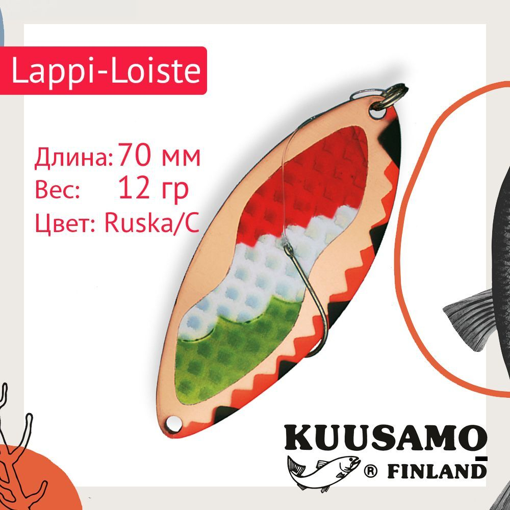 Блесна вертикальная зимняя Lappi-Loiste 70 S