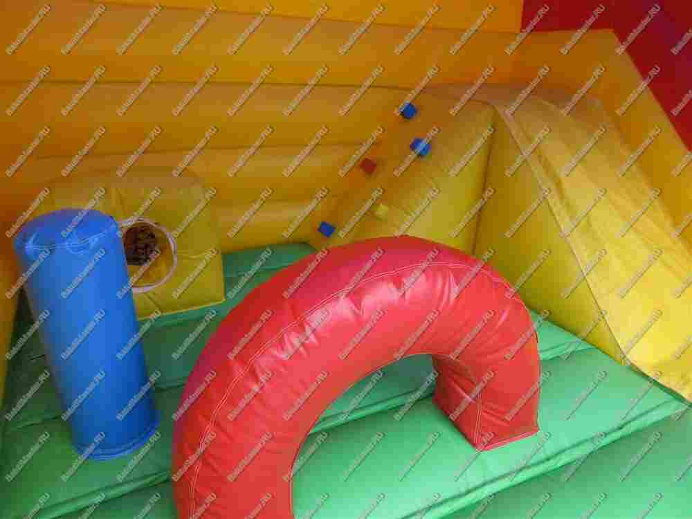 Надувной батут "Солнечный домик", 4*4*4 м