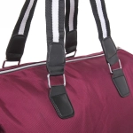 Сумка спортивная «Sports style», на молнии, с белой полосой, цвет красный, 40*22*26 см