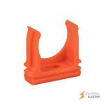 Крепеж-клипса d25 мм (10 шт) оранжевая EKF-Plast