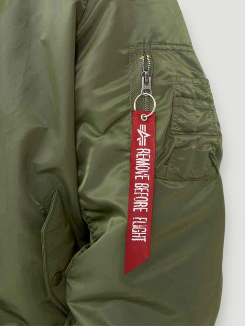Куртка Бомбер Alpha Ind L-2B Loose Flight Jacket (олива - s.green)