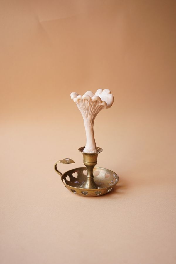 Свеча Гриб Лисичка Охра (Дымчатый уд) - фото 1