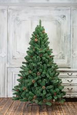 Елка с шишками и ягодами «Новогодняя сказка» (пвх) 240 см / 2.4 м