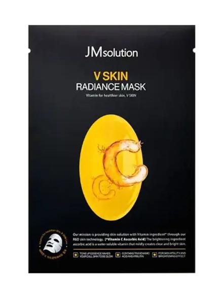 JM SOLUTION МАСКА ТКАНЕВАЯ С ВИТАМИНОМ C V SKIN RADIANCE MASK, 30 МЛ.