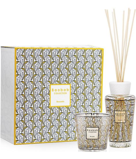 Brussels, набор аромадиффузор и свеча My first Baobab, Baobab Collection