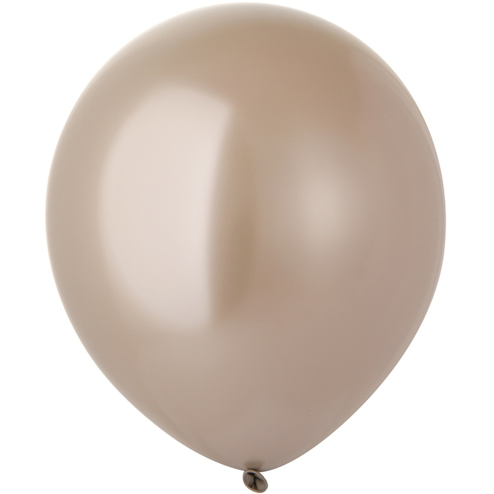 Шар латексный Glossy Хром 43 см (Бежевый)
