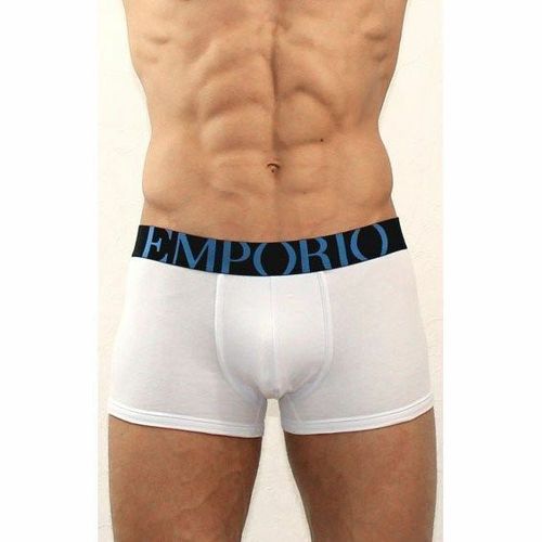 Мужские трусы боксеры белые Emporio Armani White