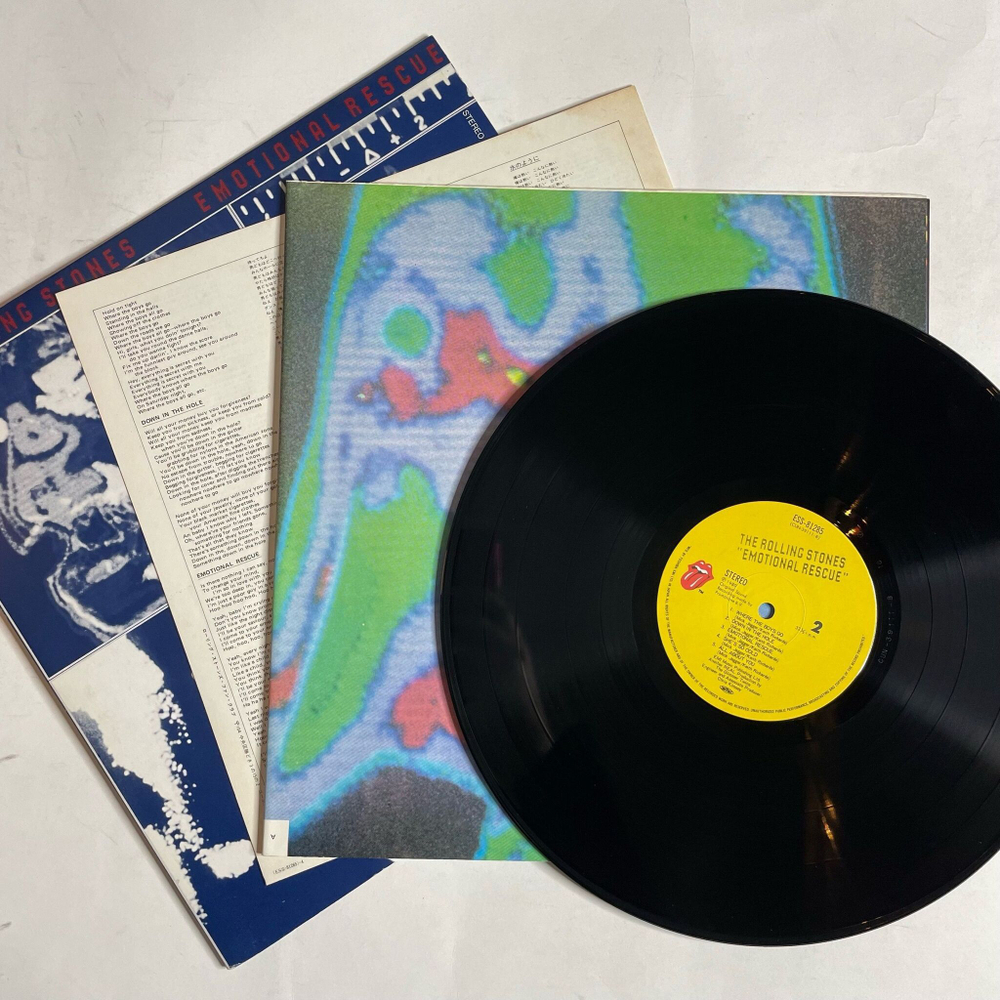 Винтажная виниловая пластинка LP The Rolling Stones Emotional Rescue (Japan 1980) (No Obi) (Poster)