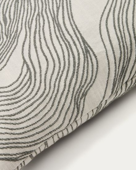 Чехол для подушки Ondara с зеленым графическим узором 50 x 50 см