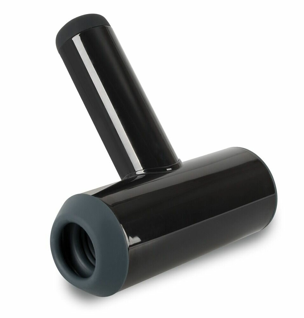 Черный мастурбатор с удобной ручкой Masturbator with 2 Functions (Цвет: черный)