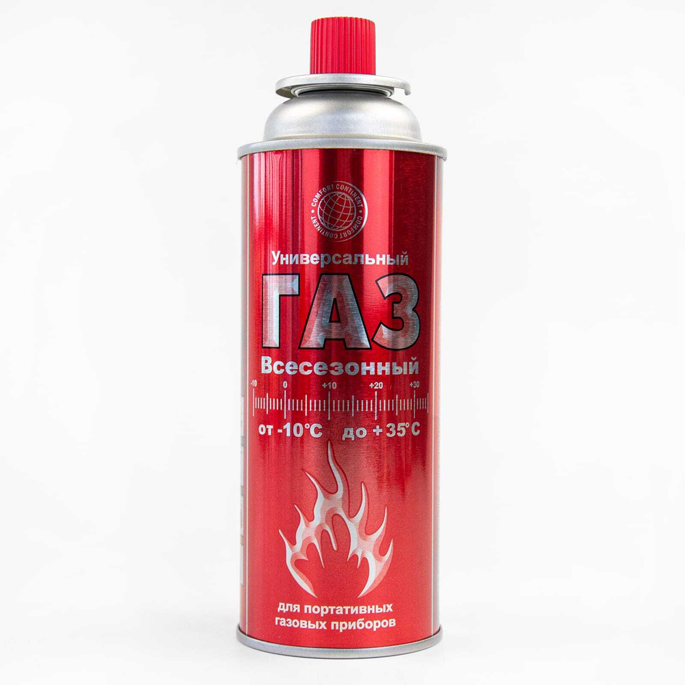 Газовый баллон Continent Comfort "Универсальный всесезонный 220гр (12шт/уп)