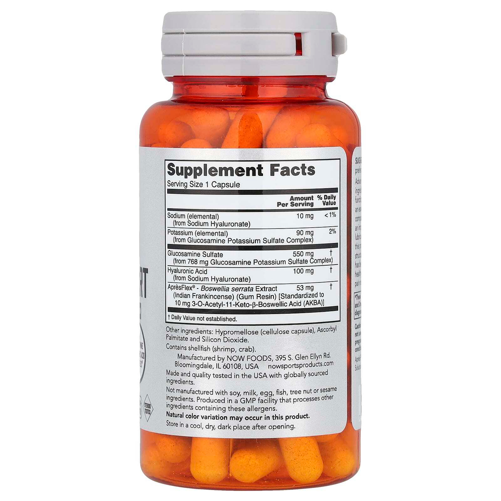 NOW Foods, Sports, улучшенная поддержка суставов, 60 капсул