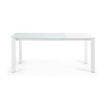 Стол обеденный Atta 120(180)x80 белое стекло