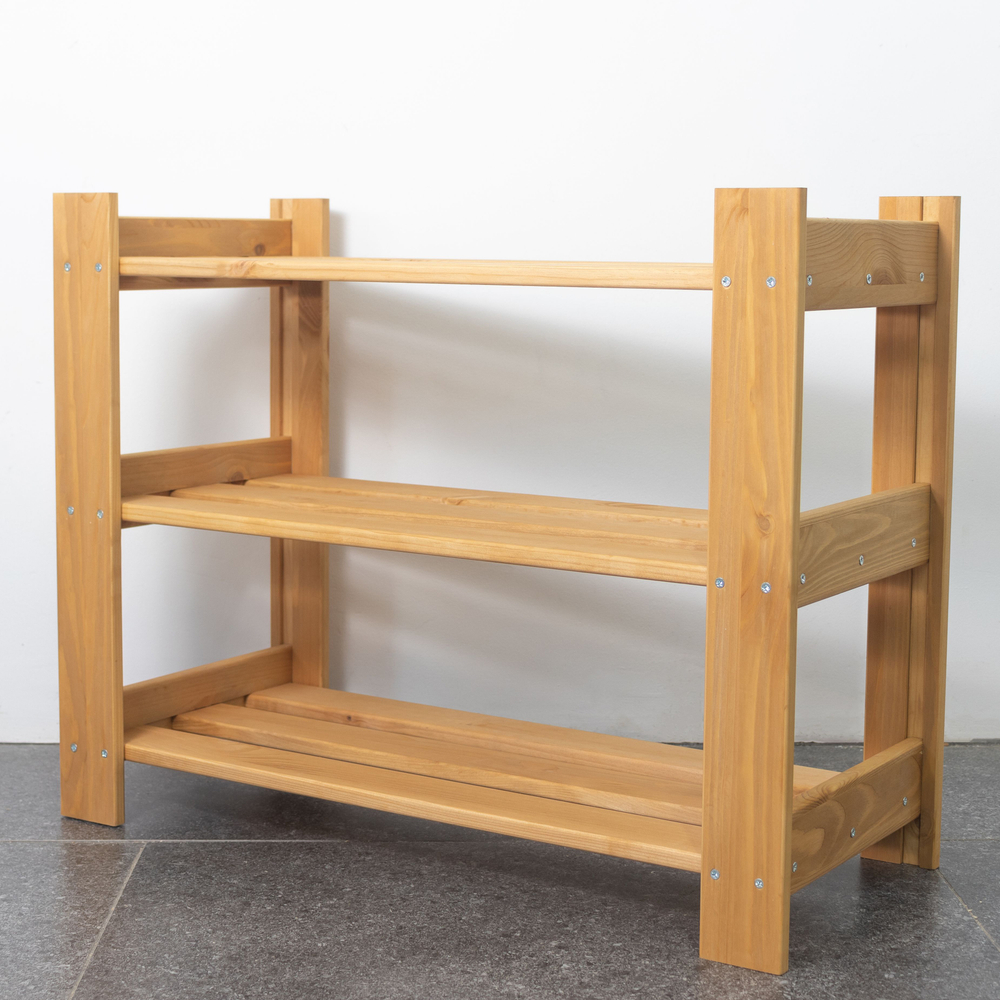 Стеллаж, 64х28х50, Альберт, напольный, напольный, деревянный, для игрушек и книг, на балкон и кухню, бейц, Ikea