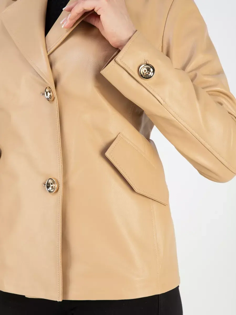 Куртка кожаная натуральная Турция блейзер