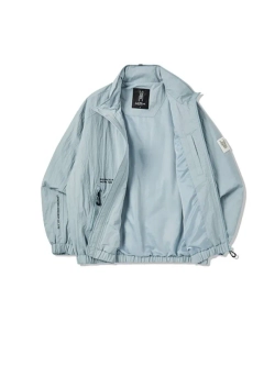 Нейлоновая ветровка с высоким воротом