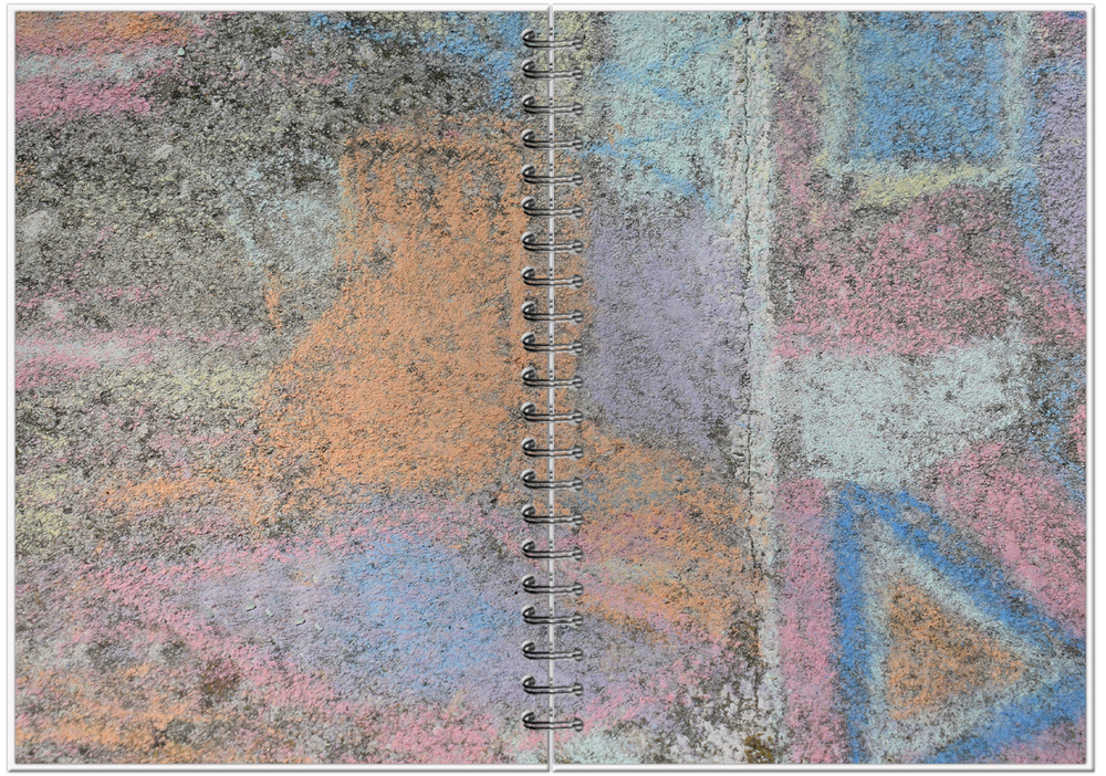 Скетчбук STREET ART c фоновыми страницами (32 фактуры ) А5, 32 л., жесткая ламинированная обложка софттач, мет.гребень слева