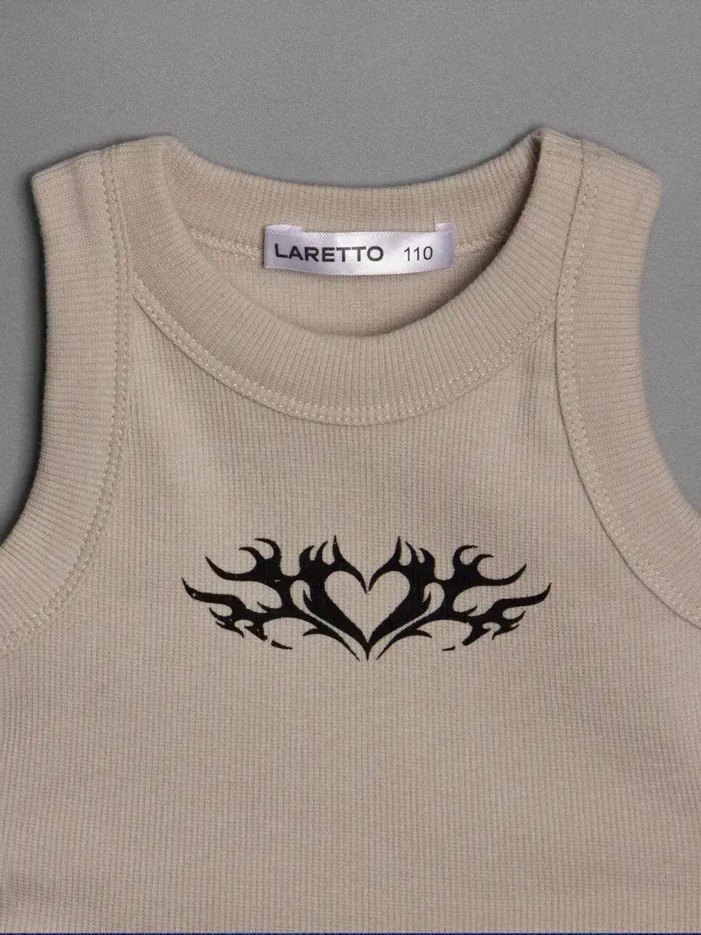 Летний кроп топ трикотажный детский