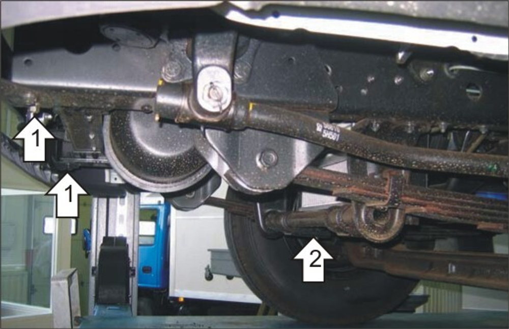 Защита Радиатора. 2 мм, Сталь. для Hyundai HD 72 2003-н.в. MOTODOR.20903