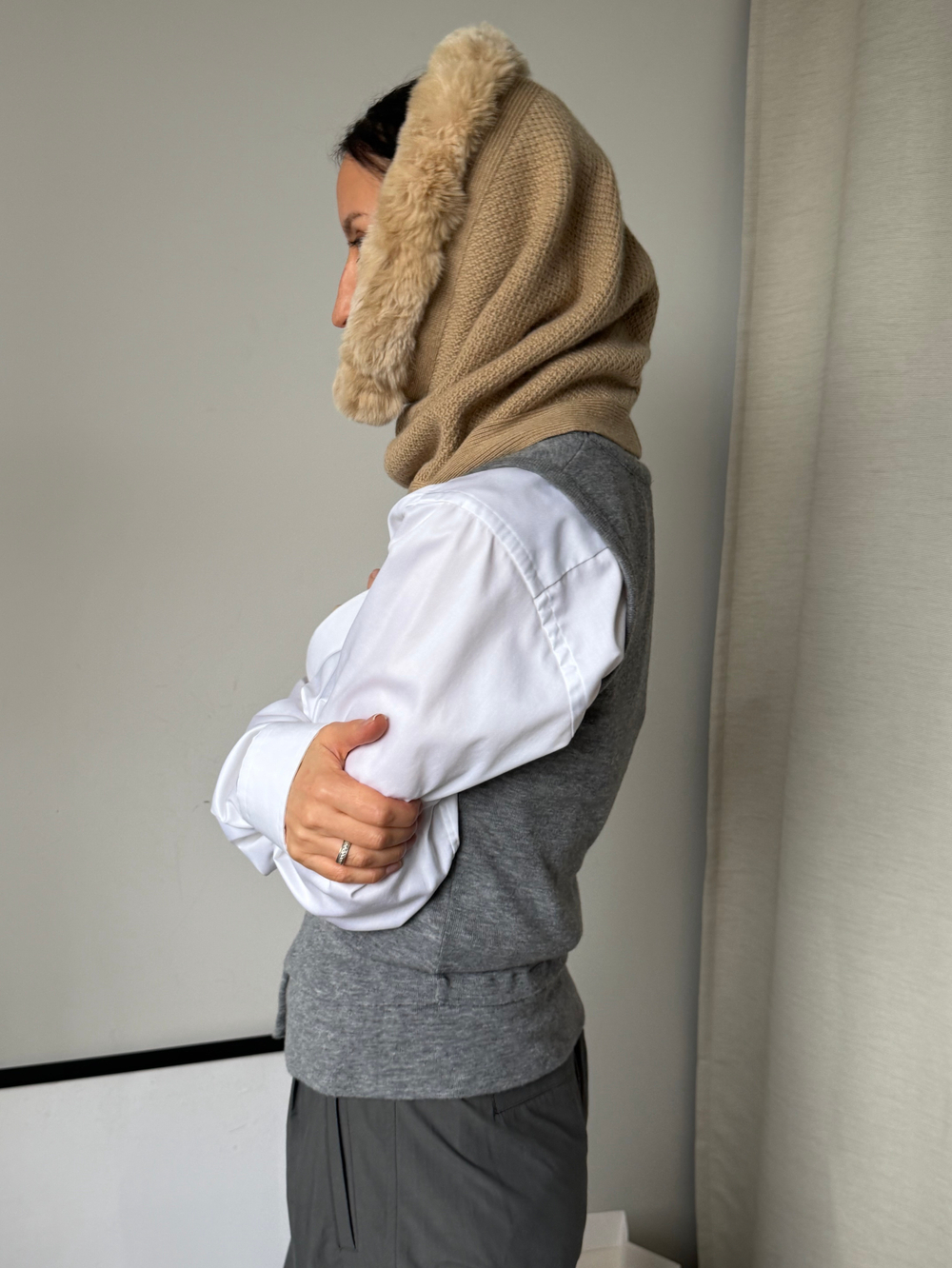 Кашемировый шарф-снуд Loro Piana, S