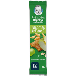 Батончик Gerber Виноград и яблоко 25 гр