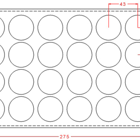 538-у | Форма "Средняя полусфера" (275*175 мм)